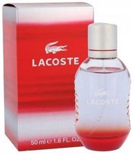 lacoste pour homme red