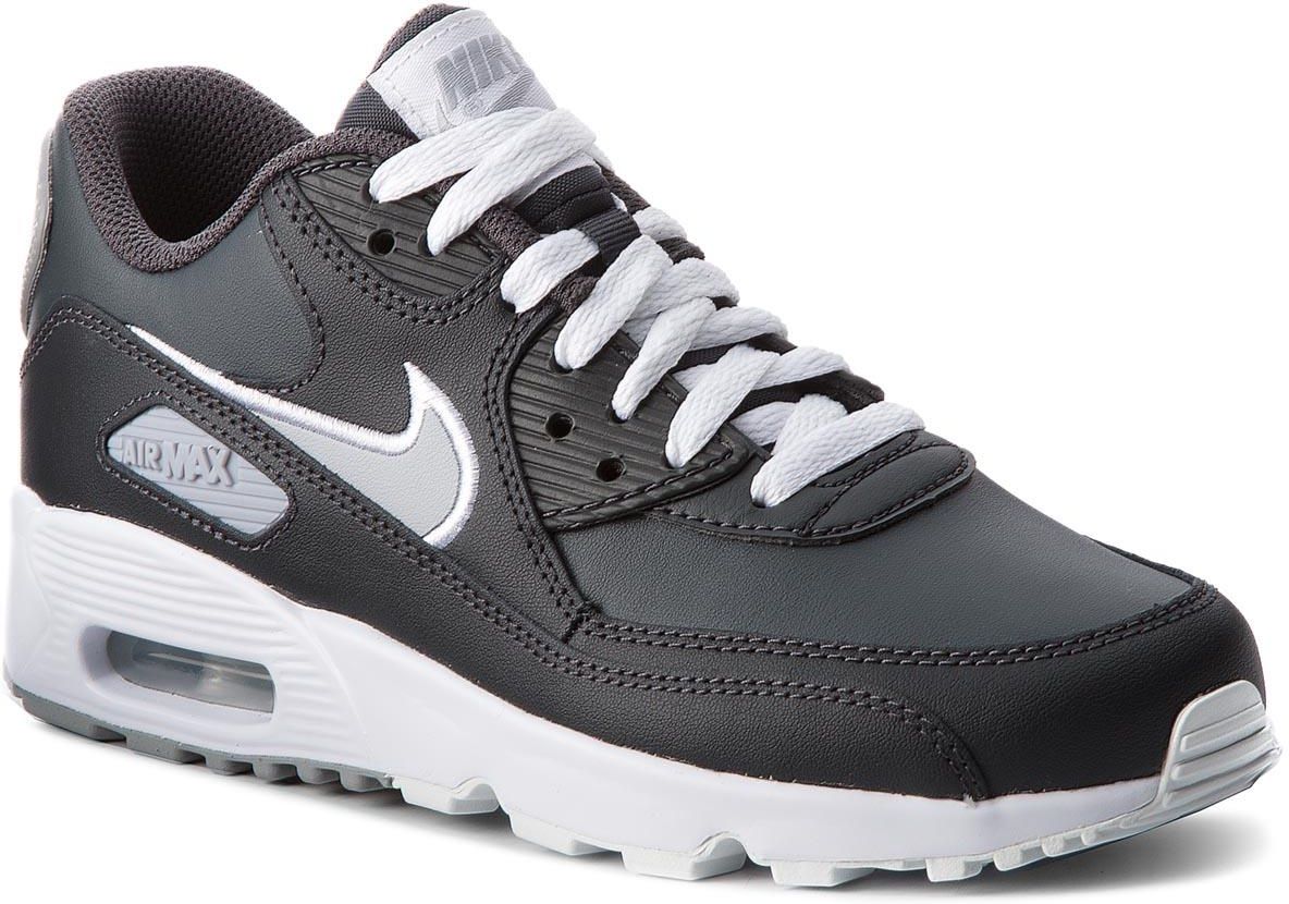Buty NIKE Air Max 90 Ltr (GS) 833412 021 AnthraciteWolf Buty Nike Air Max 90 Ltr Gs (blackwhite anthracite)