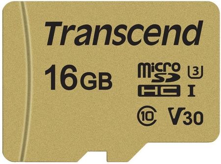 Transcend microSDHC 16GB Class10 (TS16GUSD500S)
