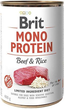 Brit Mono Protein Beef&Rice 12X400G