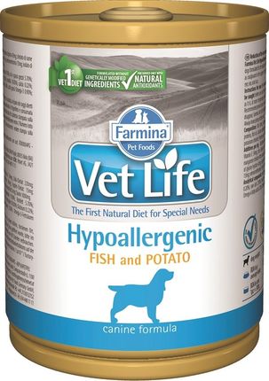 Farmina Vet Life Hypoallergenic Fish & Potato 12X300G