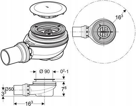 Geberit Syfon Uniflex Do Brodzika 150551211 - zdjęcie 3