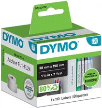 Zdjęcie DYMO Etykiety na segregatory 190x38mm biały S0722470 - Katowice