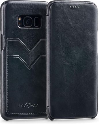 moVear Czarne Etui Samsung Galaxy S8+ Pokrowiec Kieszonki G955F (SGS8PSSPPBKVBK)