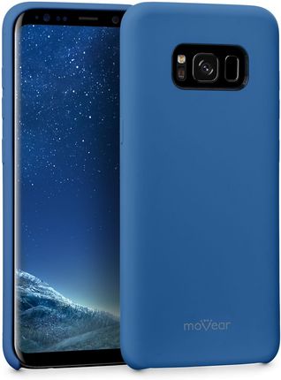 moVear Etui silikon Galaxy S8+ (Plus) silkyCase Niebieskie Samsung G955F (SGS8PCSC0SHCSH)