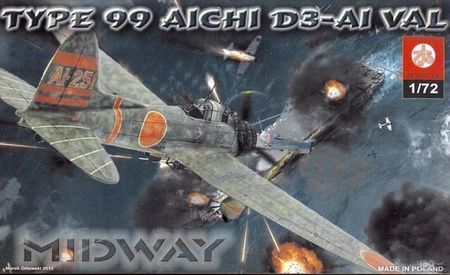 Plastyk Type 99 Aichi D3 -A-1 Val Midway (Gxp536947)