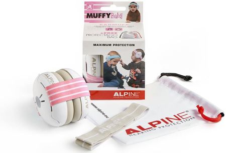 Alpine Ochronka Słuchu Muffy Baby Pink  (5231)