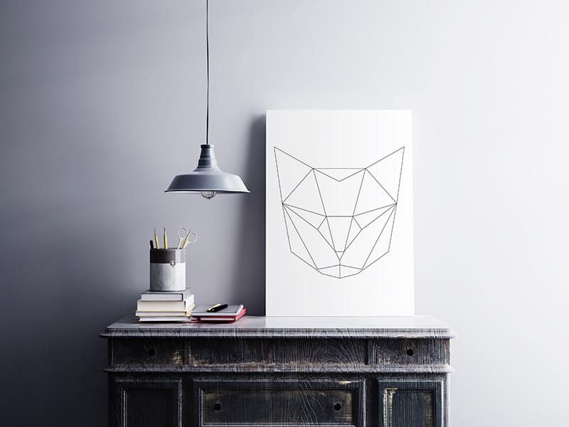 Plakaty I Spółka Plakat 40x50cm Kot Geometryczny Opinie I