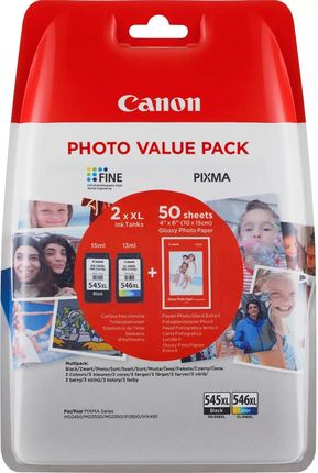 Canon PG545XL/CL546XL czarny/kolorowy + papier fotograficzny (8286B006)