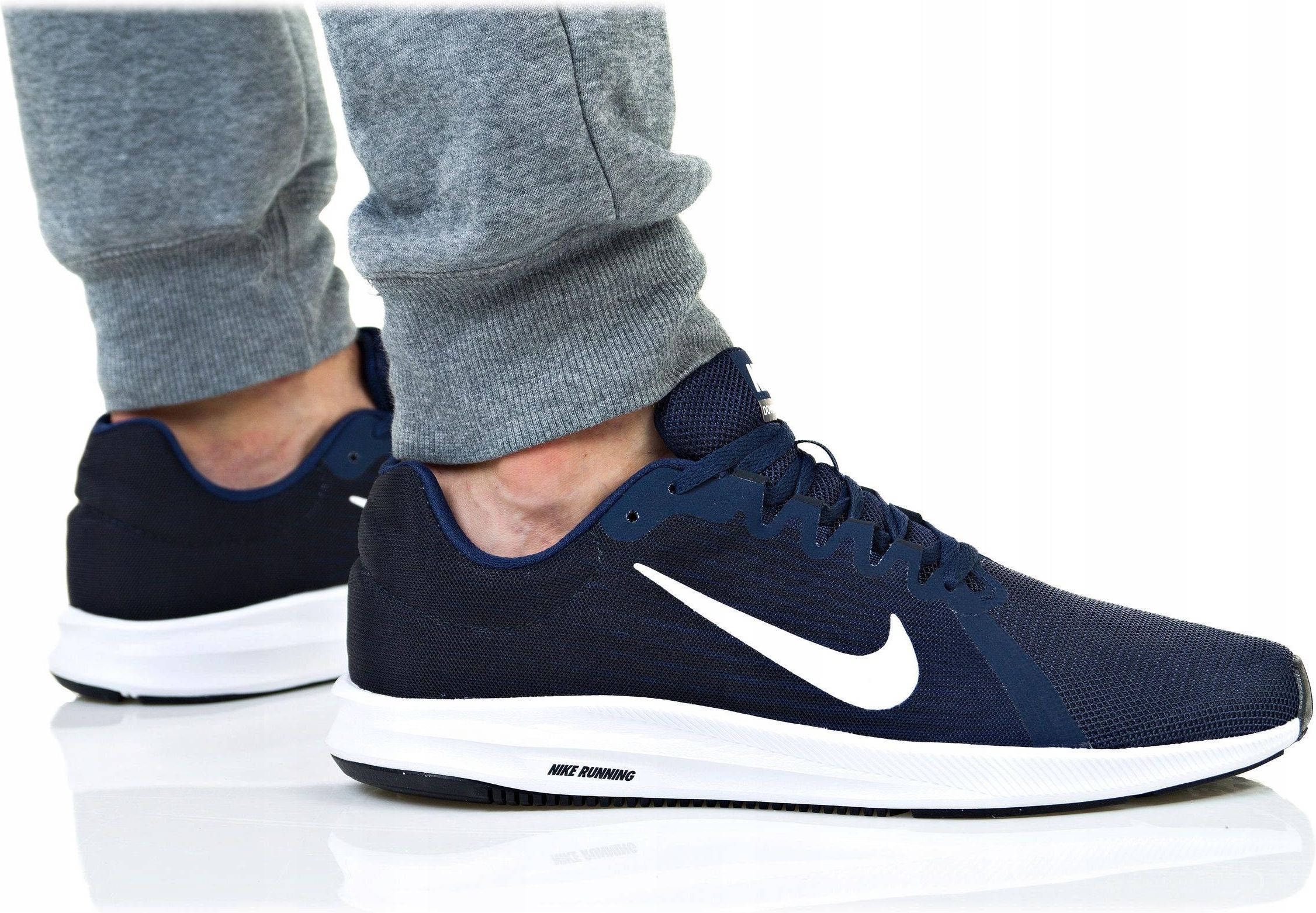Buty Nike Męskie Downshifter 8 908984 400 Granat Ceny i Męskie buty DOWNSHIFTER 8 908984 400 NIKE