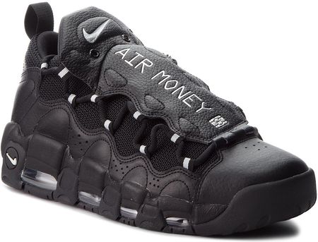 Air more money hot sale black metallic silver