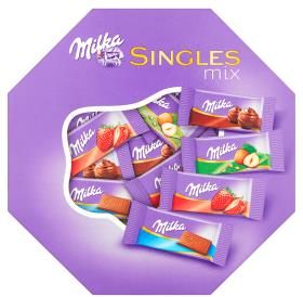 Milka Singles Mix Mieszanka Czekoladek Mlecznych 138G