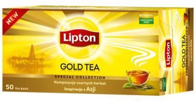 Lipton Gold Herbata Czarna 75G 50 Torebek 