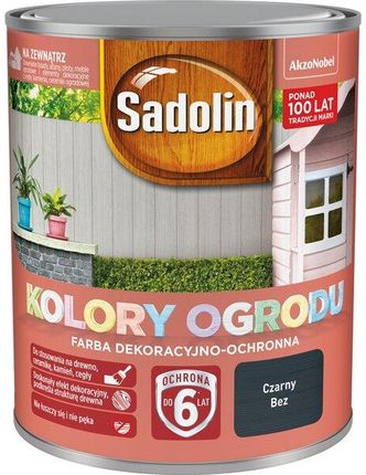 Sadolin Kolory Ogrodu Farba Dekoracyjno-Ochronna 0,7L Czarny Bez