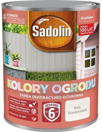 Sadolin Akzo Sd Kolory Ogrodu Biały Skandynawski 0,7L