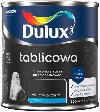 Dulux Farba Tablicowa Czarna Matowa 0,25L L