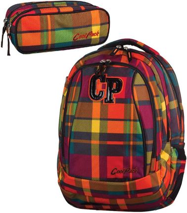 Coolpack Zestaw szkolny Sunset check - plecak Combo i piórnik Clever