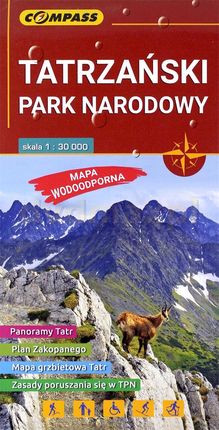 Tatrzański Park Narodowy, skala 1:30 000