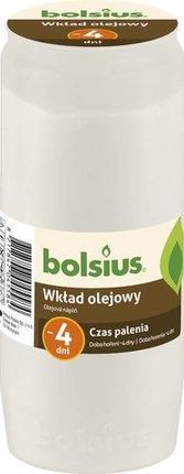 Bolsius Wkład Olejowy Do Znicza Biały 4 Dni Palenia 20Szt.