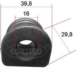 Zdjęcie CORTECO tuleja stab. A4 1.6 00-04 GOLF 2.0 00-05 /tył/                         - 49371838 - Dębica