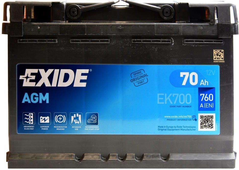 Ek700 exide аккумулятор