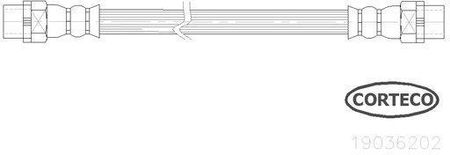 CORTECO Przewód hamulcowy elastyczny 19036202