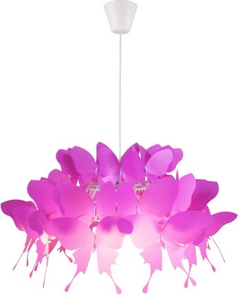 Light Prestige Lampa wisząca Farfalla 1 motylki ciemny różowy LP-3439/1P