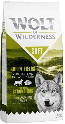 Wolf Of Wilderness Soft Green Fields Jagnięcina 12kg 