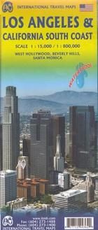 Los Angeles &amp; California South Coast City Map / Los Angeles &amp; California South Coast Plan Miasta 