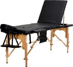 Bodyfit Łóżko Do Masażu Czarne 3 Segmentowe Dodatki + Torba