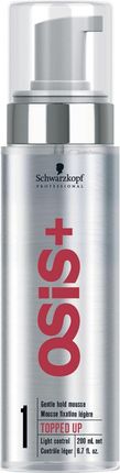 Schwarzkopf OSIS+ Topped Up Delikatna pianka do włosów cienkich i bez objętości 200ml