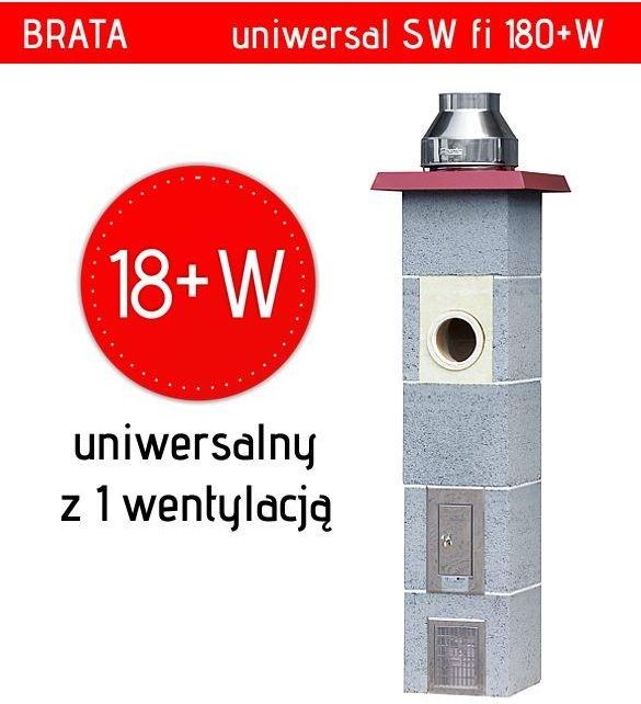 System Kominkowy Brata Gt Uniwersal Sw 180 Komin Ceramiczny Uniwersalny Brauni18 W Opinie I