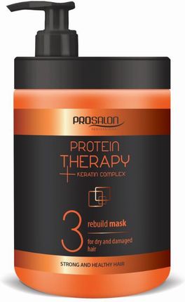 Chantal Prosalon Protein Therapy Keratin Complex 3 Mask For Dry And Damaged Hair Maska odbudowująca Keratyna & Ekstrakt z Aloesu 1000g