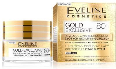 Krem Eveline Gold Lift Expert 80+ odbudowujący na dzień i noc 50ml