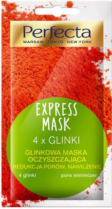 Perfecta Express Mask Glinkowa maska oczyszczająca 4*Glinki 8ml