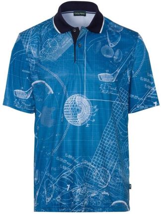 Golfino Mens Printed Polo With Striped Collar 800 50 - Ceny i opinie T-shirty i koszulki męskie XAXY