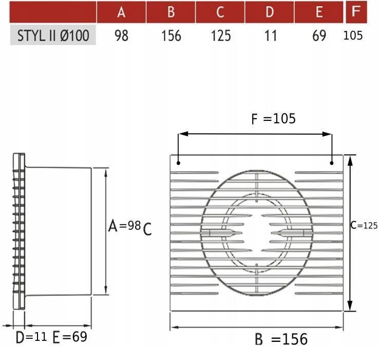 Dospel STYL II O100 WCH 007-1130