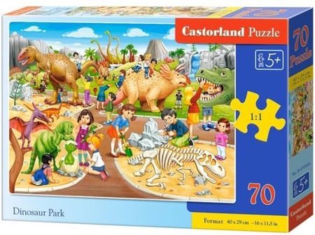 Castor Puzzle 70El. Park Dinozaurów