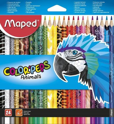 Maped Kredki Colorpeps Animal 24 Kolory