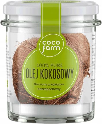 Coco farm - Olej Kokosowy Naturalnie Oczyszczany Bezzapachowy 260ml