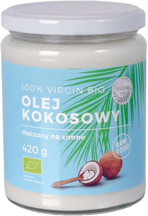 Coco farm Olej Kokosowy Surowy Eko Tłoczony Na Zimno Nierafinowany 460Ml