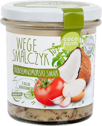 Coco Farm Wege Smalec Śródziemnomorski Z Olejem Kokosowym 100% Naturalnych Składników 260G