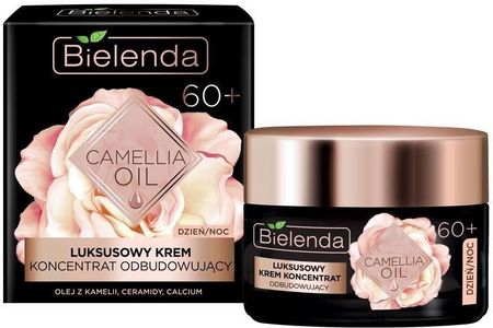 Krem Bielenda Camellia Oil 60+ luksusowy koncentrat odbudowujący na dzień i noc 50ml