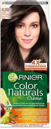Garnier Color Naturals odżywcza farba do włosów  4.00 Głęboki ciemny brąz