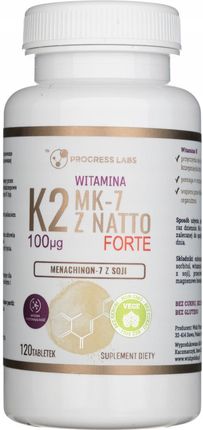 Progress Labs Witamina K2 MK-7 z Natto Forte 120 kaps