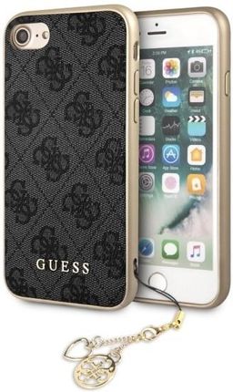 Guess Hardcase iPhone 7/8/SE 2020 Szary 4G Charms Collection (GUHCI8GF4GGR)