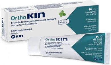 KIN Orthokin pasta do zębów miętowa dla osób z aparatami otodontycznymi 75ml
