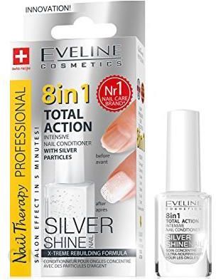  EVELINE Nail Therapy odżywka skoncentrowana do paznokci 8w1 Silver Shine 12ml