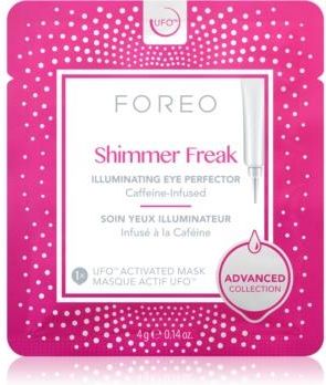 FOREO UFO™ Shimmer Freak maseczka rozjaśniająca przeciw obrzękom i cieniom 6x4g