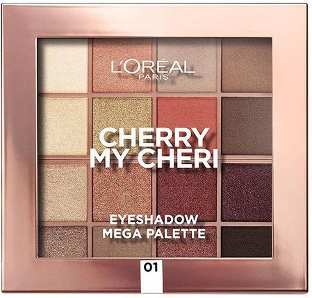 L'Oreal Eyeshadow Mega Palette La Palette Nude paleta cieni do powiek odcień 01 Cherry My Cheri 17g
